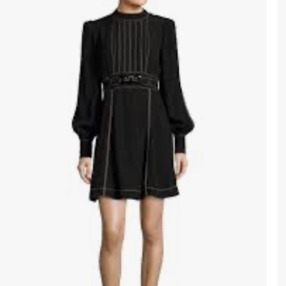 Marc Jacobs Fall 17 black dress with stitching